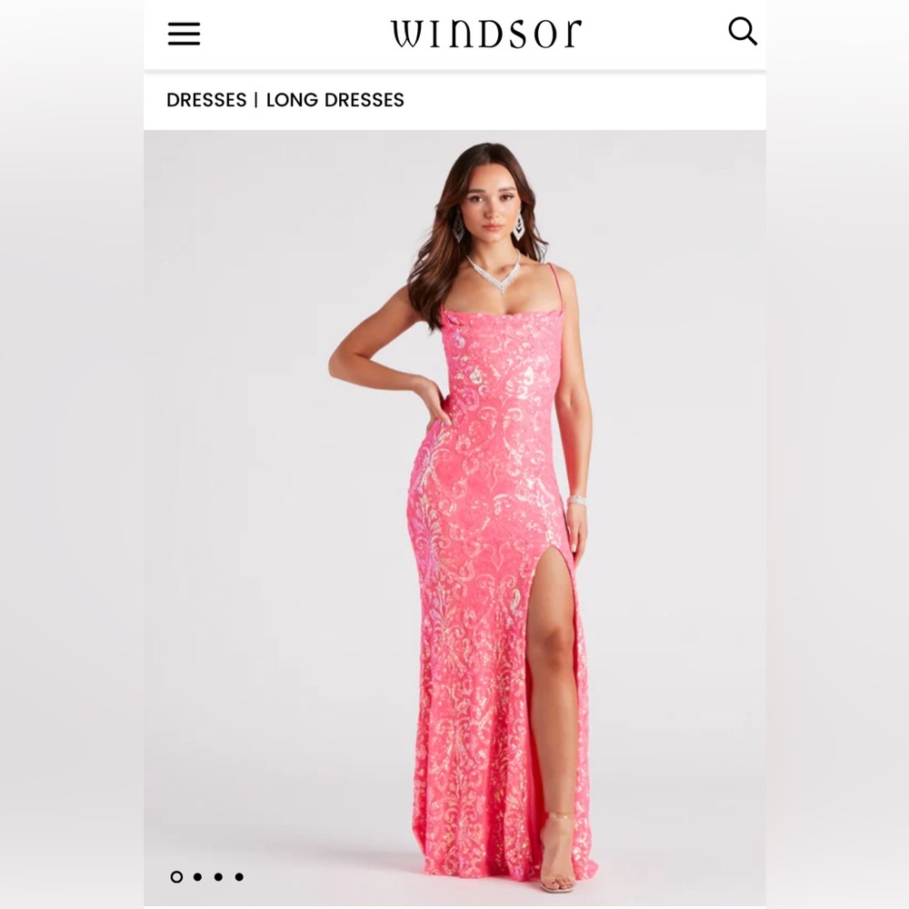 WINDSOR PINK SPARKLY DRESS